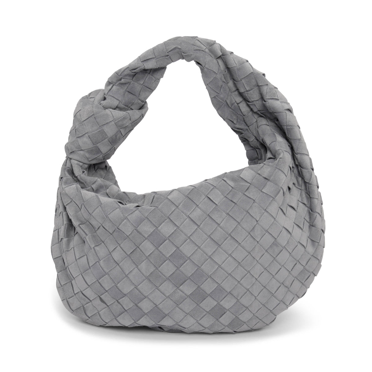 Bottega Veneta Cloudy Indigo Suede Intrecciato Small Jodie