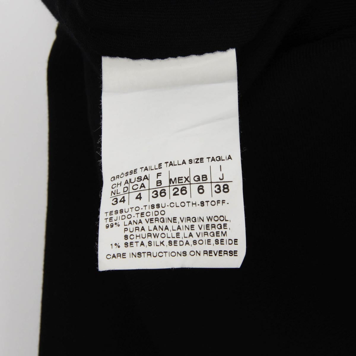 Max Mara Black Wool Relax Fit Jacket IT 38