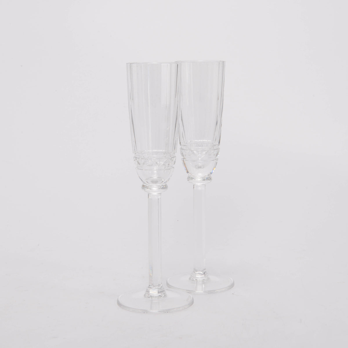 Hermes Crystal Iskender Champagne Flute Set