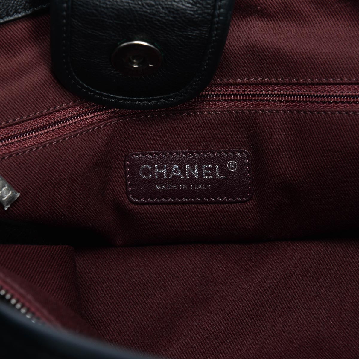 Chanel Black Quilted Calfskin Small Casual Riviera Tote