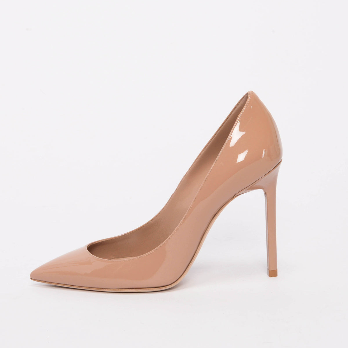 Saint Laurent Nude Patent Anja 105 Pumps 36