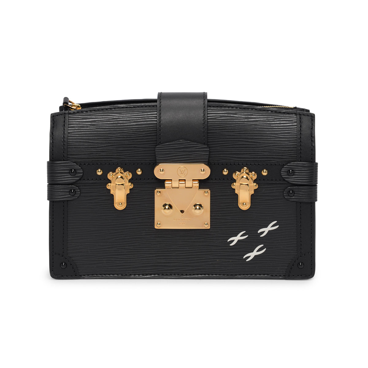 Louis Vuitton Black Epi Leather Trunk Clutch