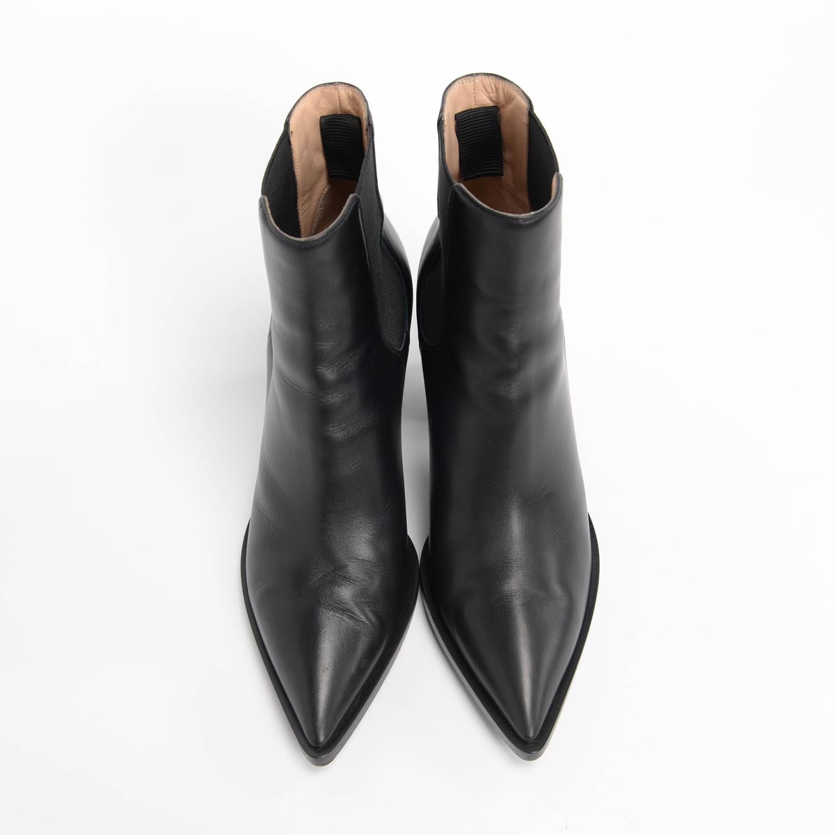 Gianvito Rossi Black Calfskin Romney 70 Boots 40