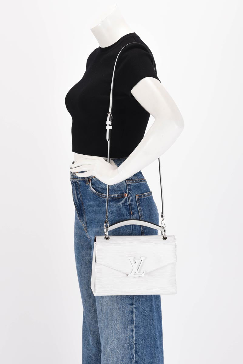 Louis Vuitton White Epi Leather Pochette Grenelle