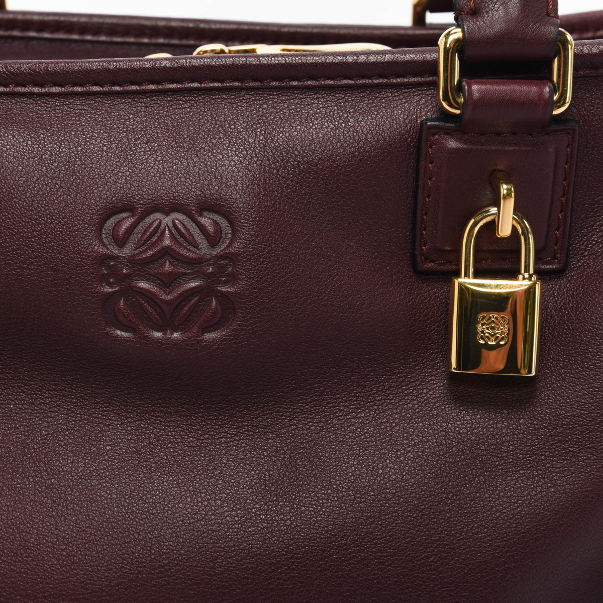 Loewe Bordeaux Nappa Calfskin Amazona 36 Bag