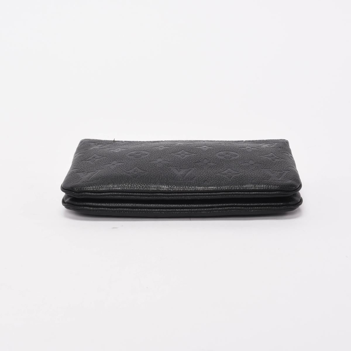 Louis Vuitton Black Monogram Empreinte Double Zip Pochette