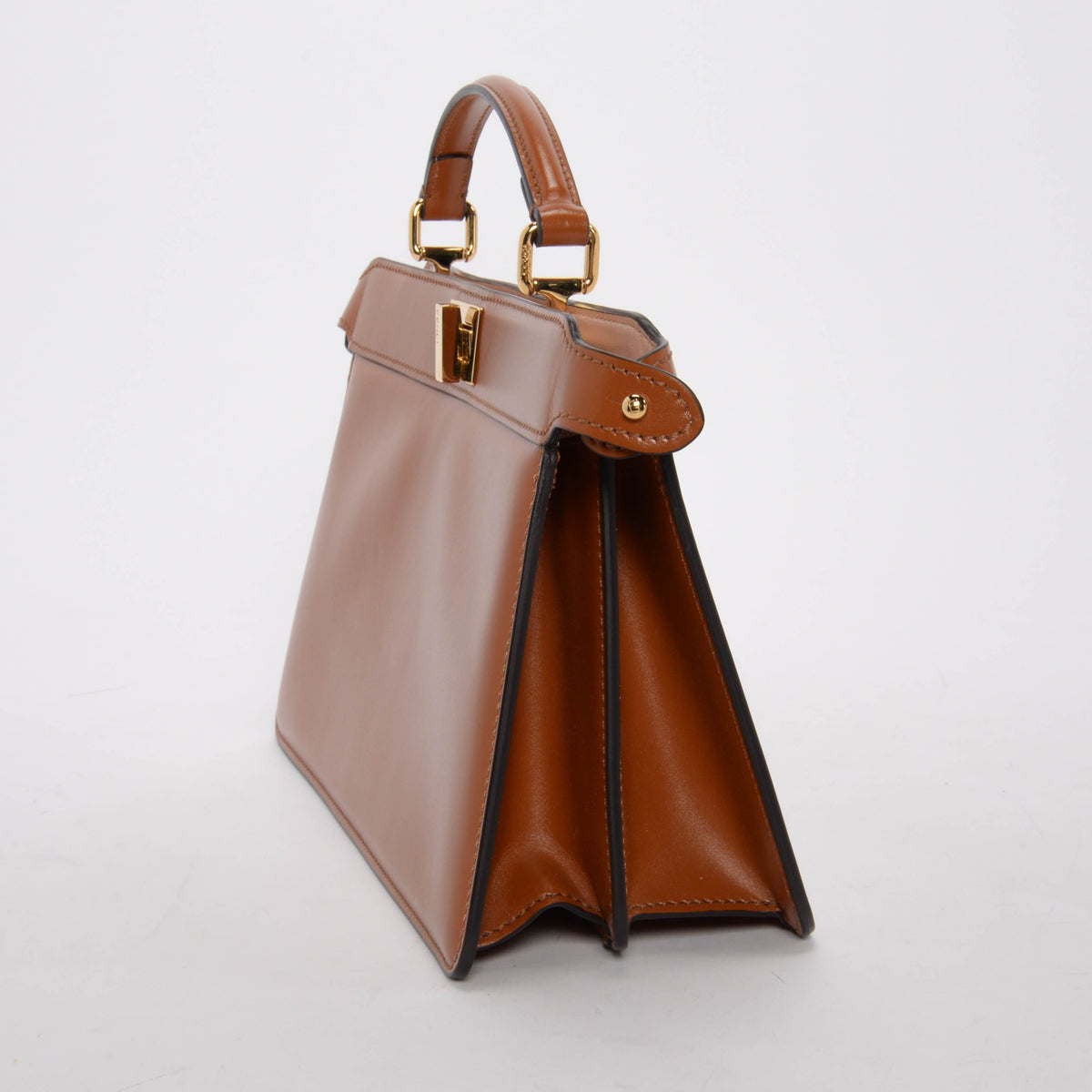 Fendi Brandy Shiny Nappa Peekaboo ISeeU East-West Bag