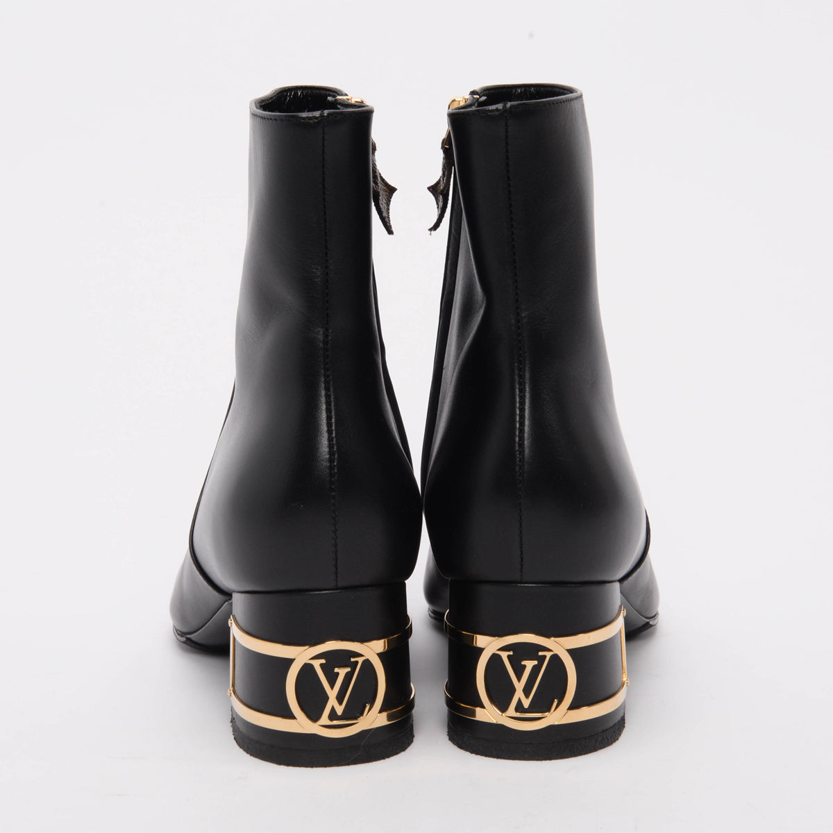 Louis Vuitton Black Calfskin Bliss Ankle Boots 39