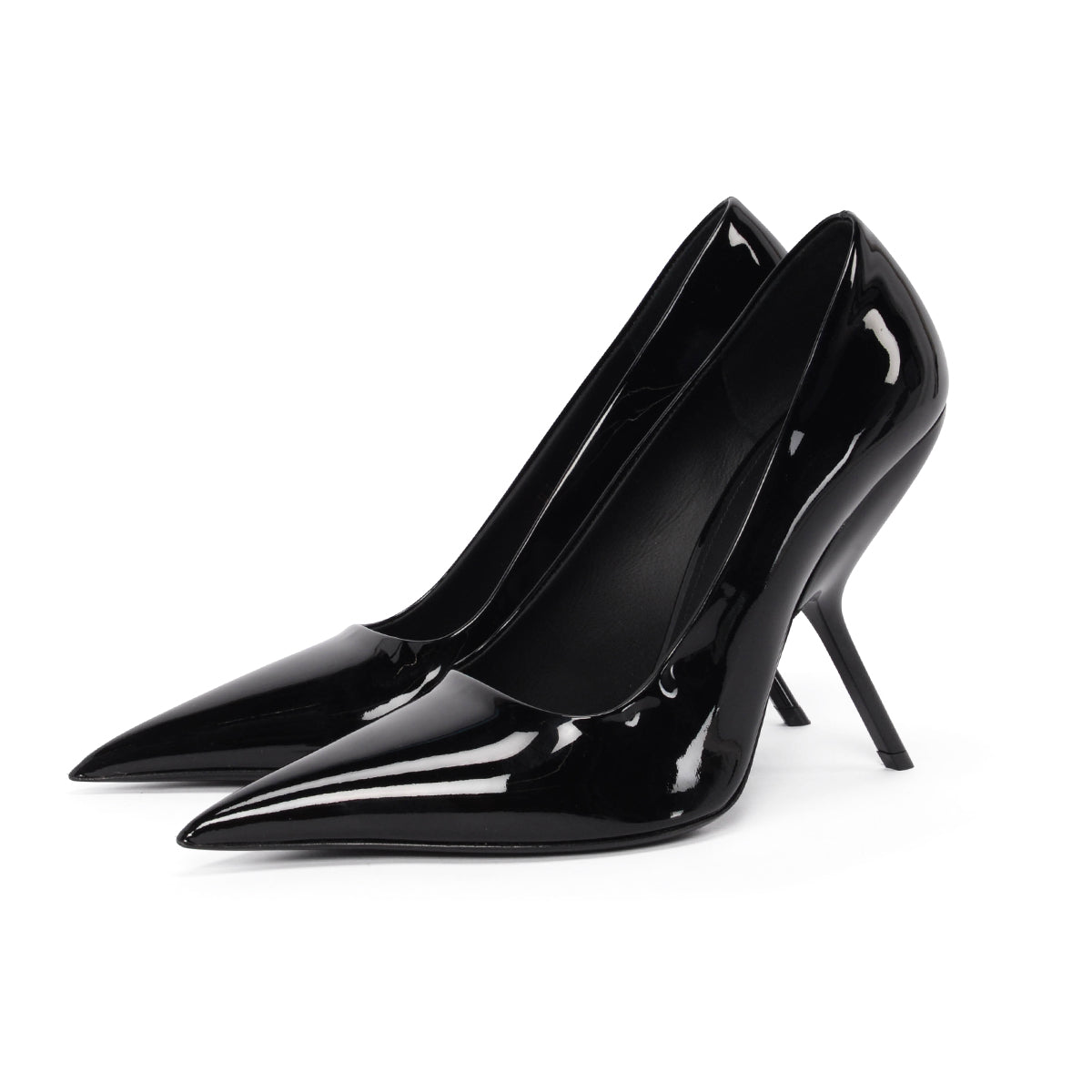 Ferragamo Black Patent Eva Pumps 8.5