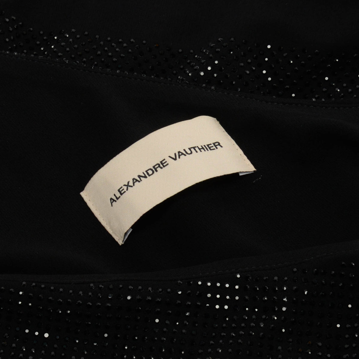 Alexandre Vauthier Black Crystal One Shoulder Bodysuit IT 42