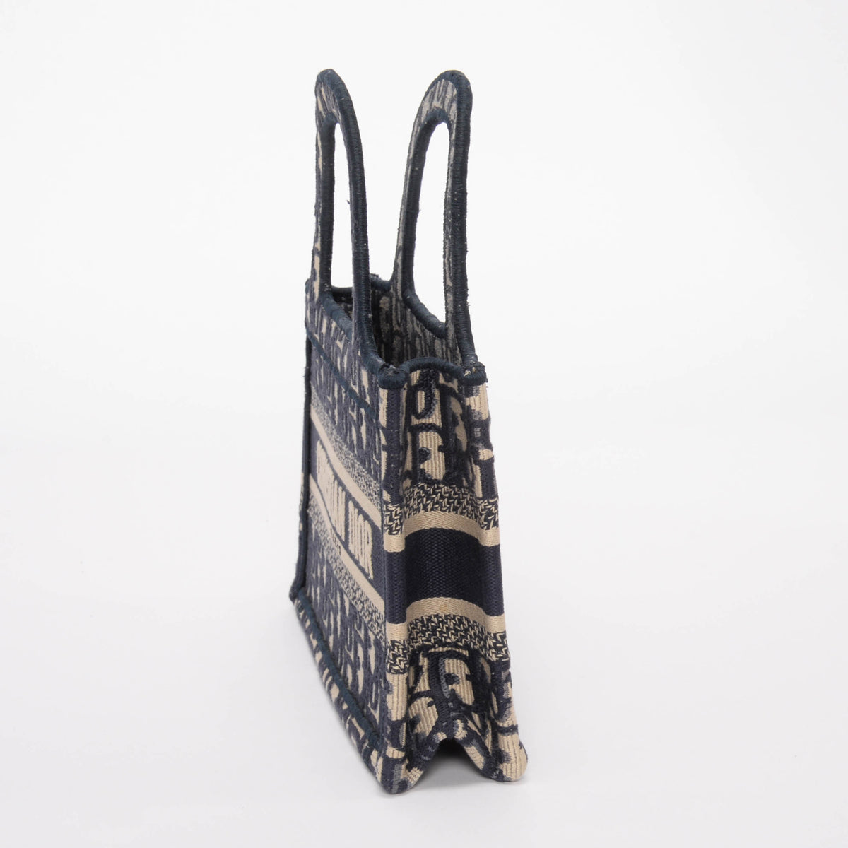 Dior Navy Oblique Jacquard Mini Book Tote
