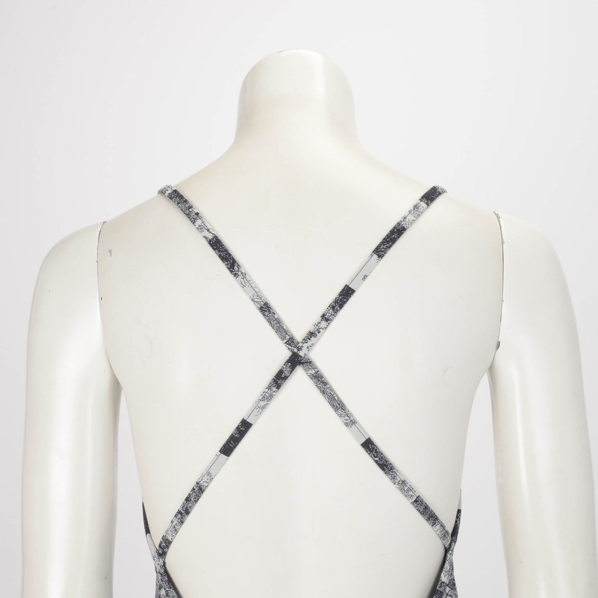 Dior Navy Toile de Jouy Striped One Piece Swimsuit L