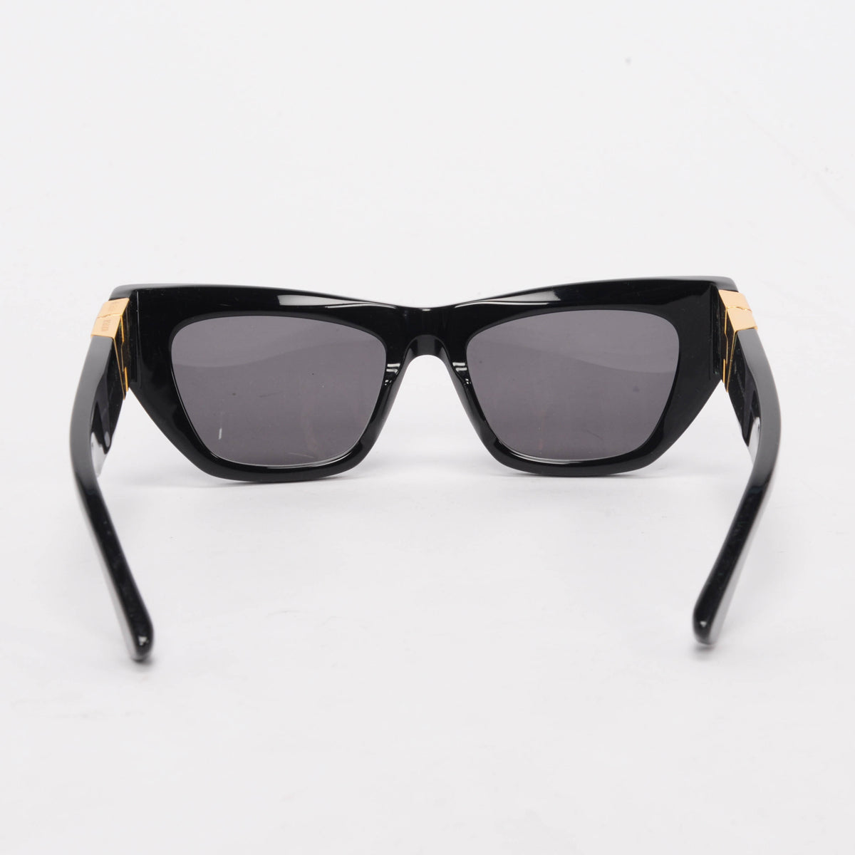 Bottega Veneta Black Angle Cat Eye Sunglasses