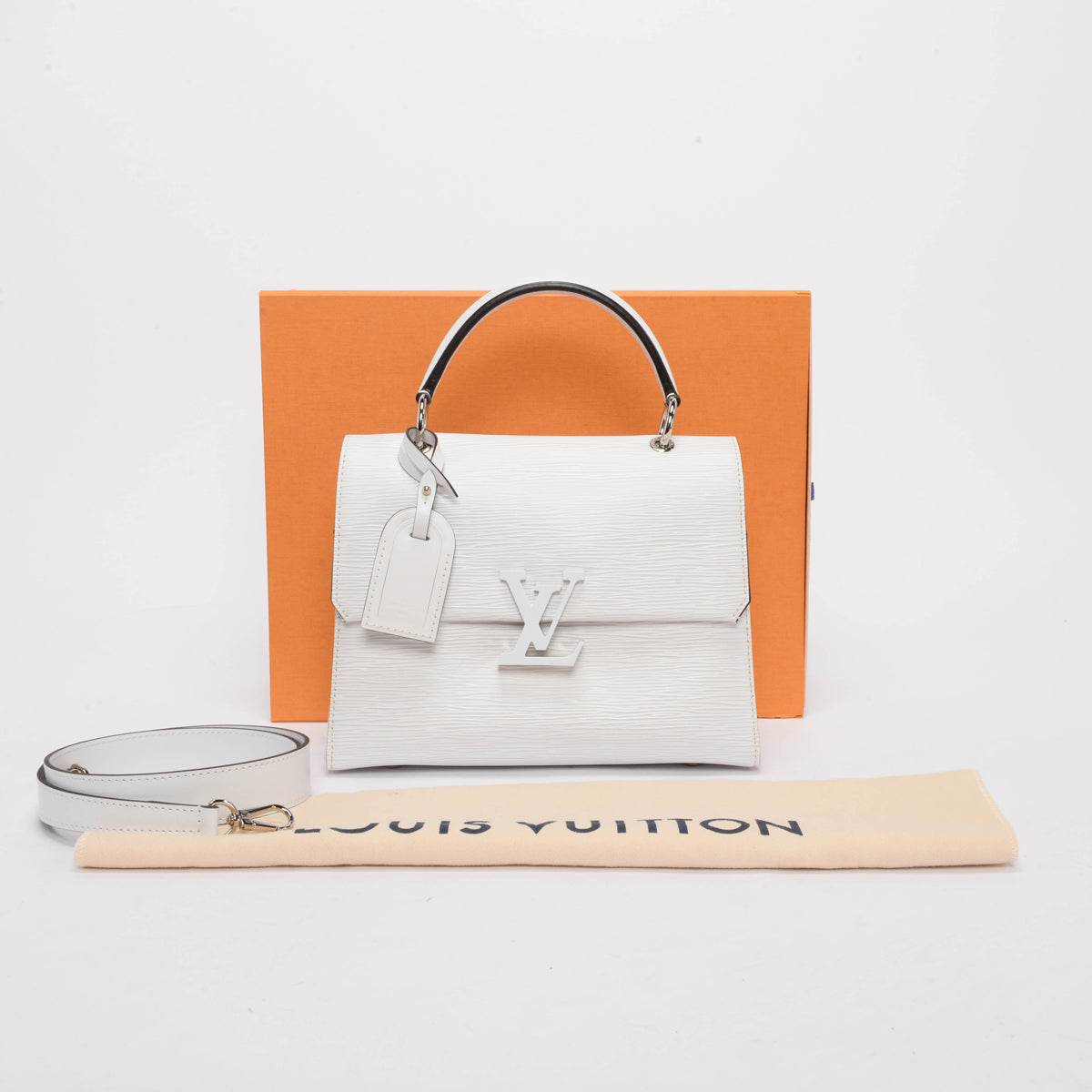 Louis Vuitton White Epi Leather Grenelle PM Bag