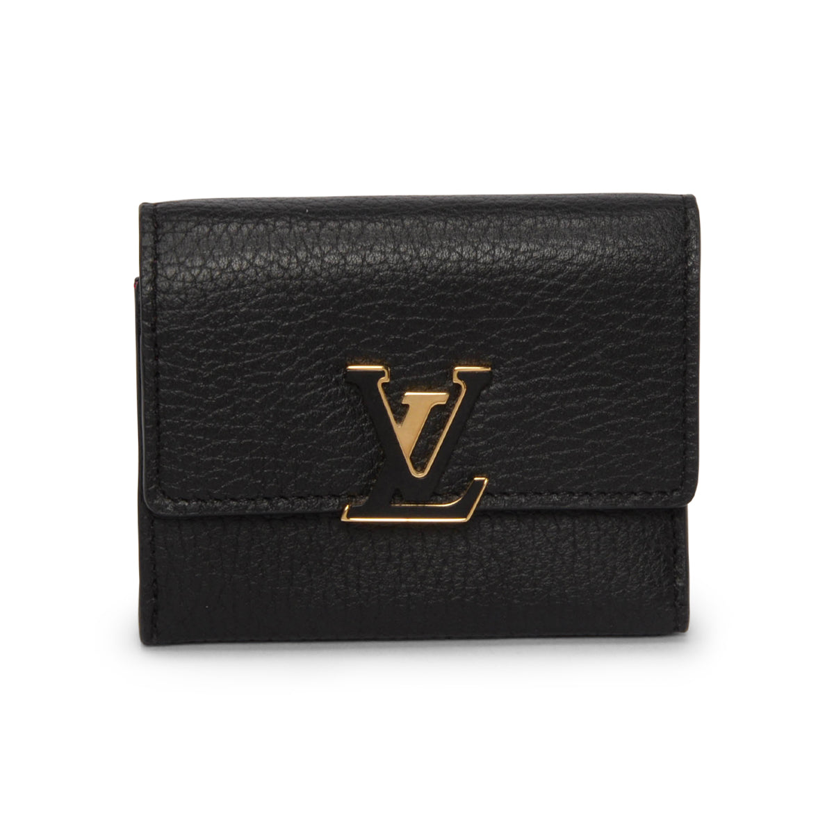 Louis Vuitton Black Taurillon Capucines XS Wallet