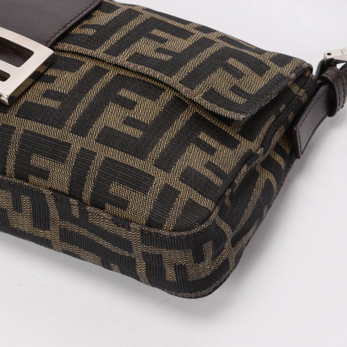 Fendi Tobacco Zucca Canvas Baguette Bag