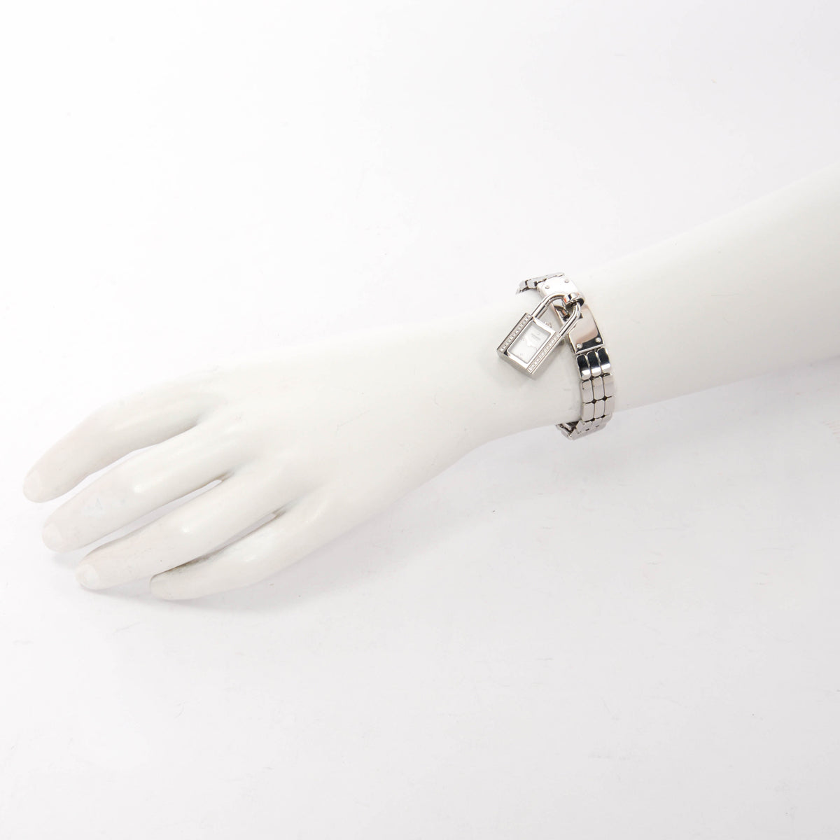 Hermes Steel & Diamond Mini Model Kelly Watch