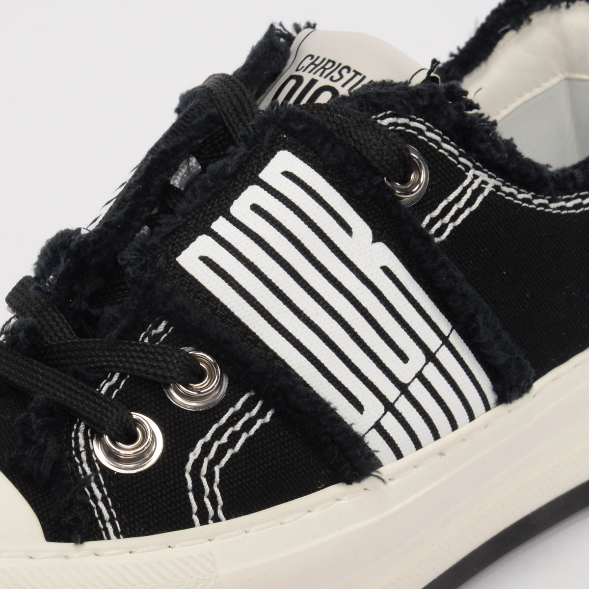 Dior Black Canvas Walk'N'Dior Sneakers 36