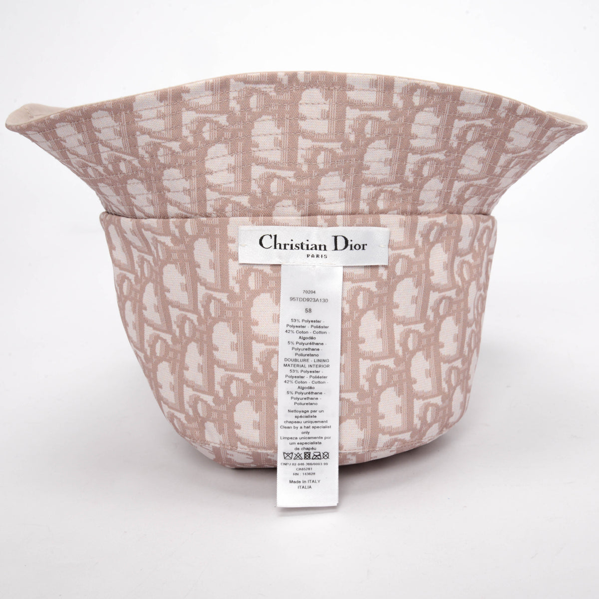 Dior Beige Oblique Reversible Teddy-D Bucket Hat