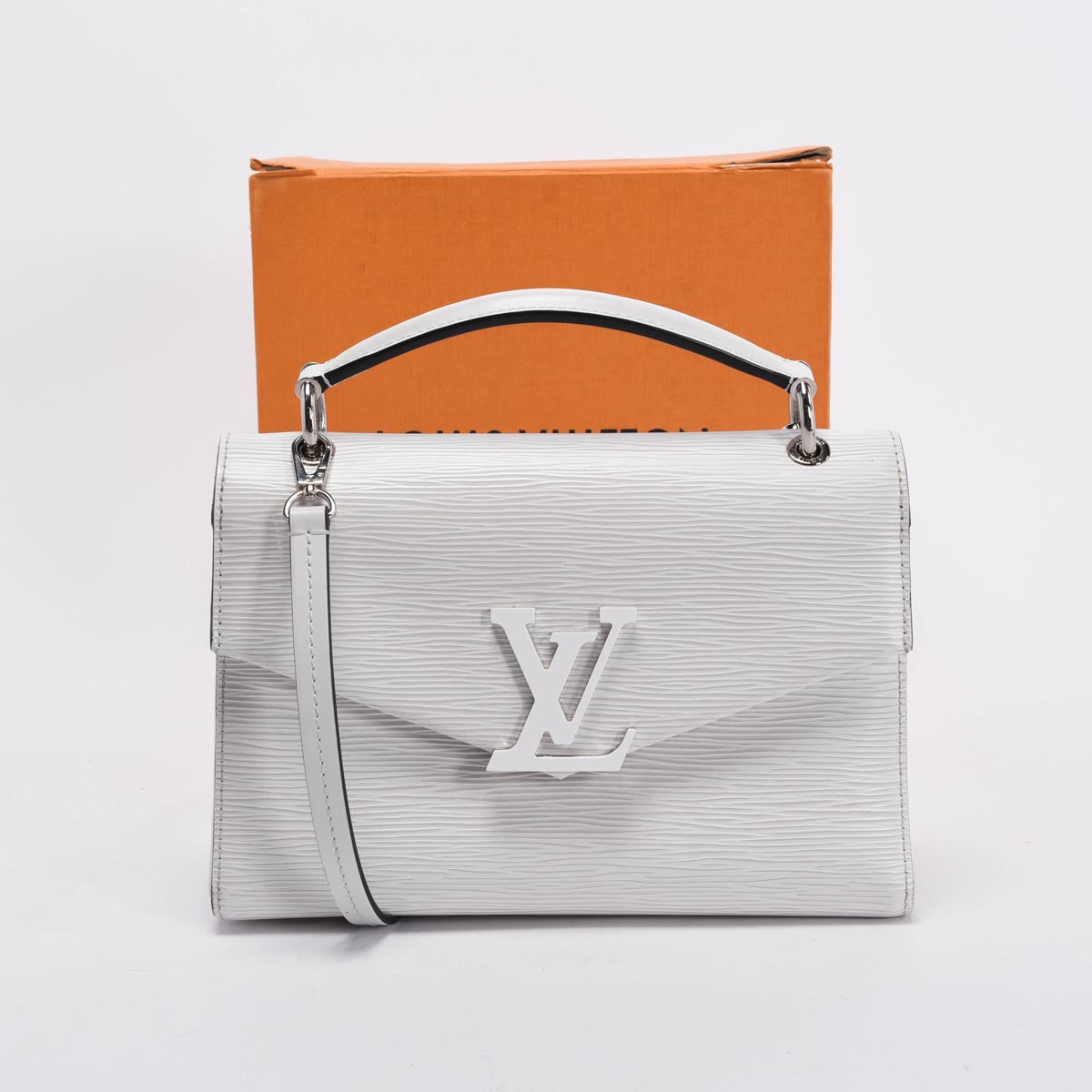 Louis Vuitton White Epi Leather Pochette Grenelle