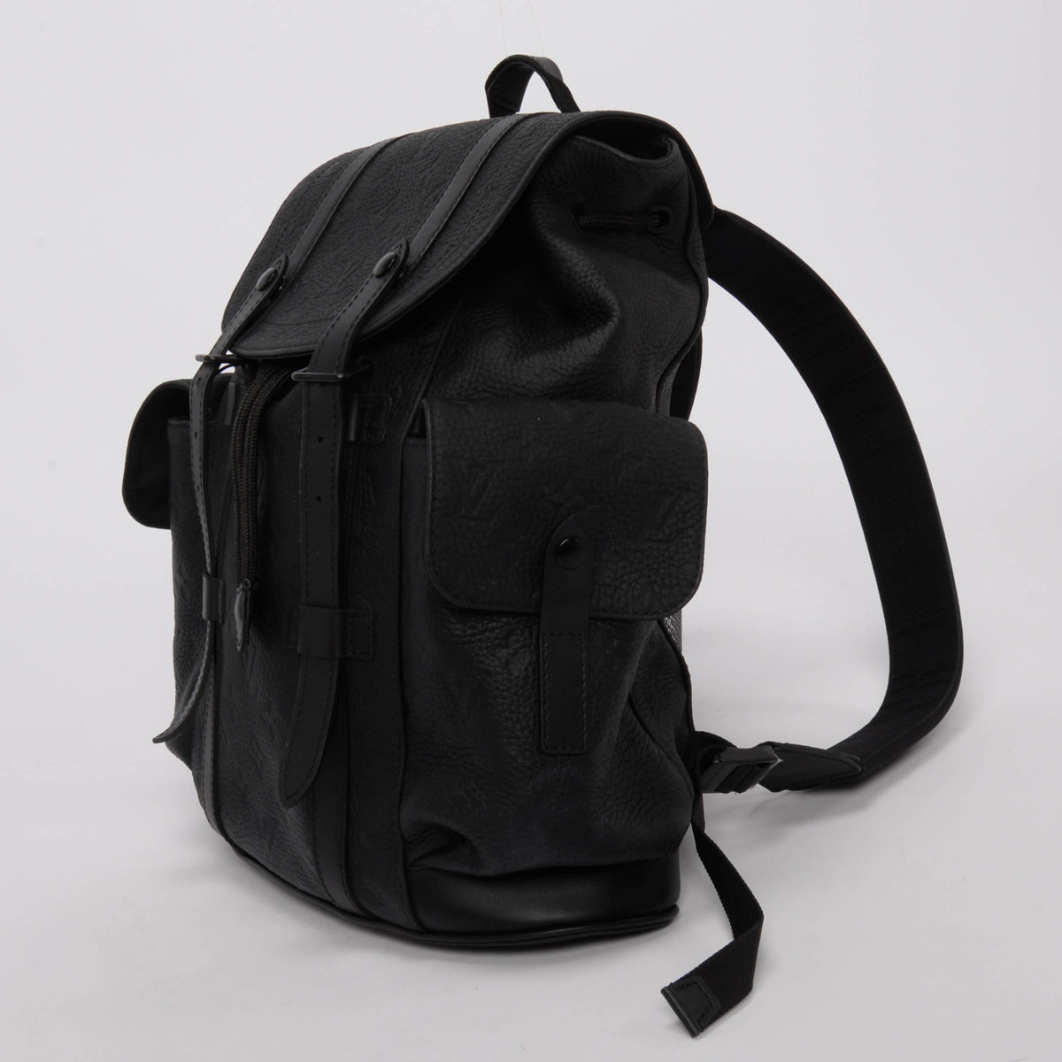 Louis Vuitton Black Monogram Taurillon Christopher PM Backpack