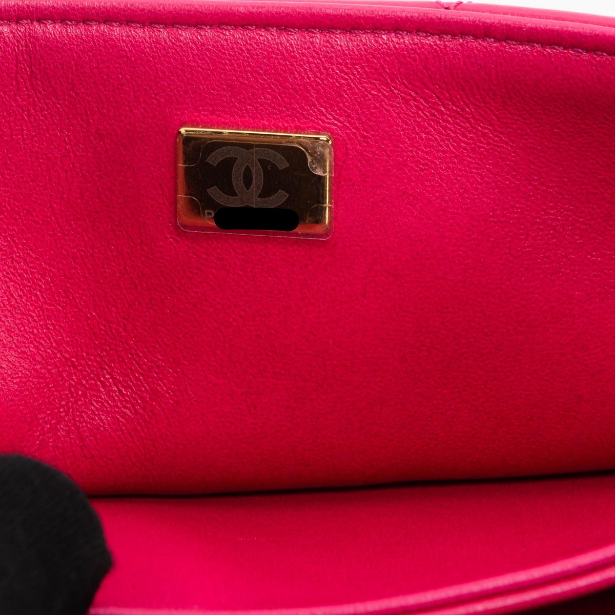 Chanel Fuschia Quilted Lambskin On And On Chain Bag