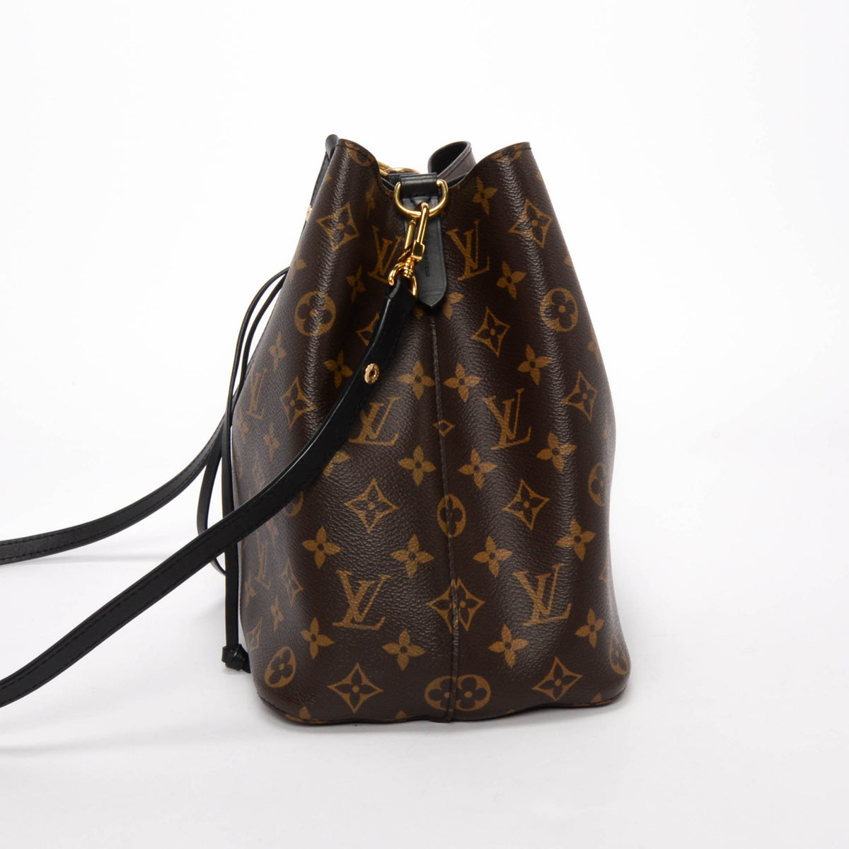 Louis Vuitton Noir Leather & Monogram NeoNoe