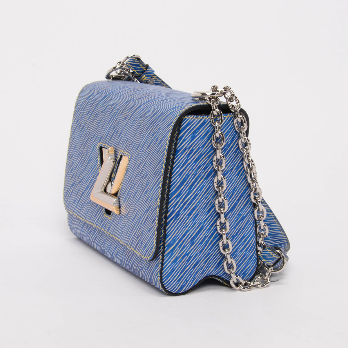 Louis Vuitton Denim Epi Leather Twist MM Bag