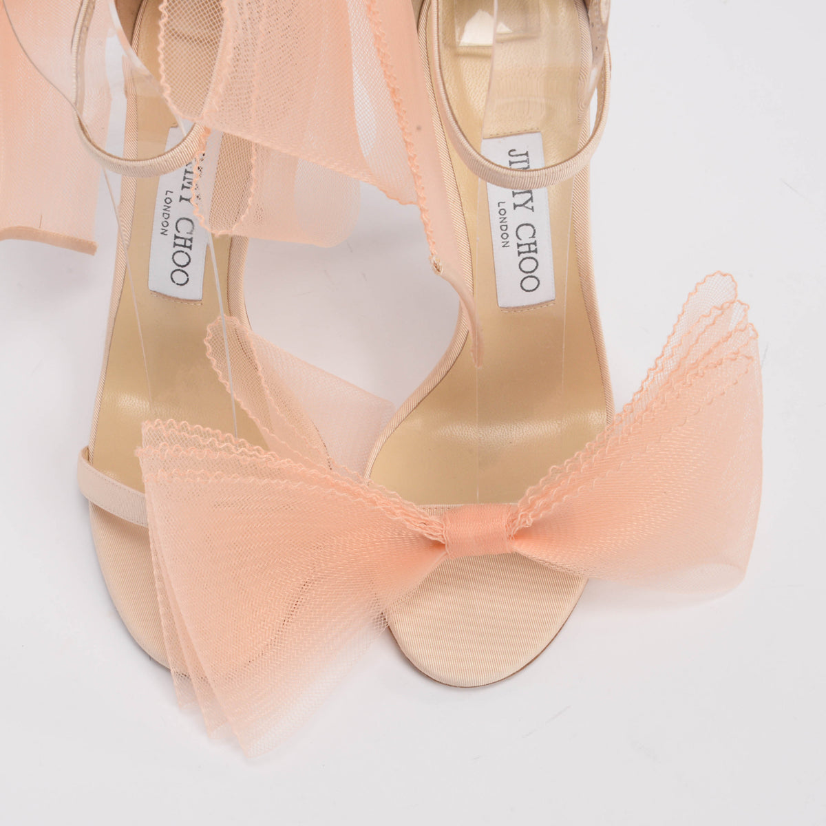 Jimmy Choo Blush Grosgrain Aveline 100 Pumps 37.5