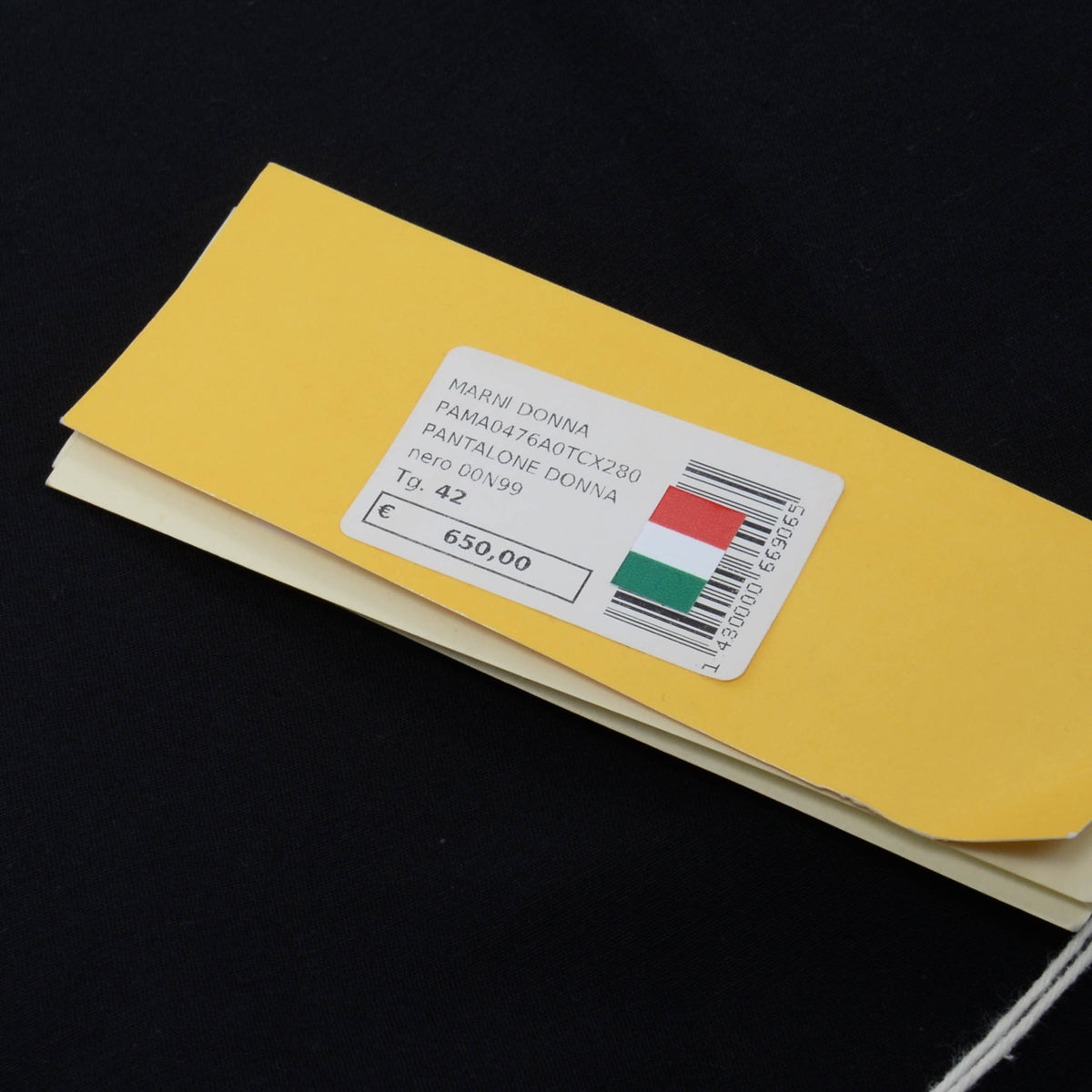 Marni Black Cotton Cady Cropped Pants IT 42