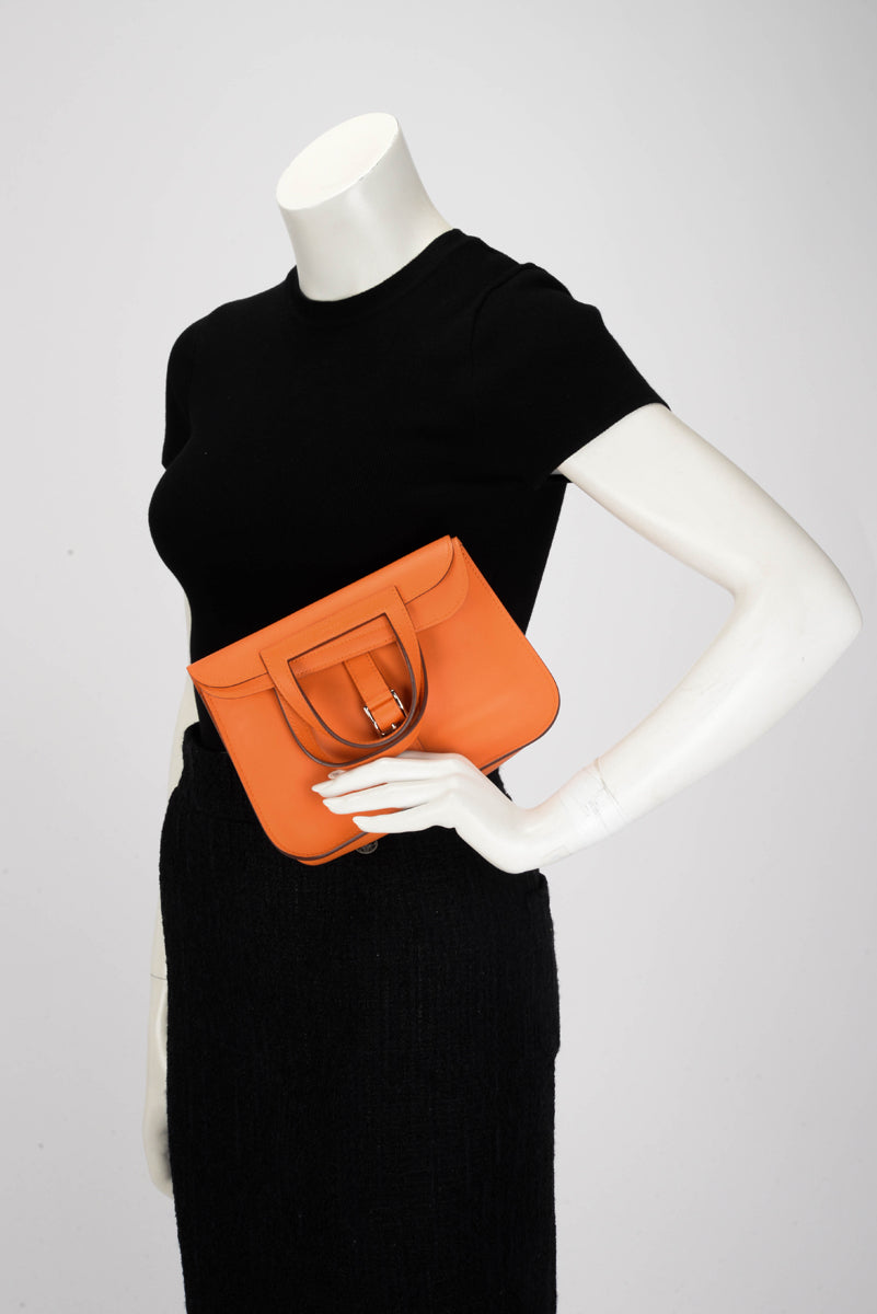 Hermes Orange Swift Mini Halzan 22