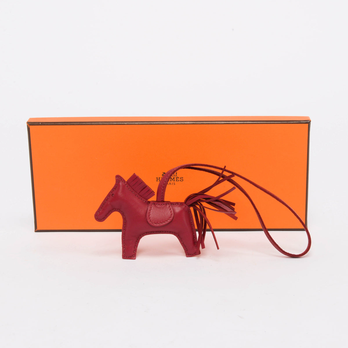 Hermes Rubis Milo Lambskin Rodeo PM Bag Charm