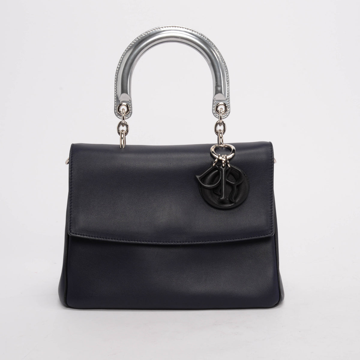 Dior Deep Blue Calfskin Dior Be Small Flap Bag