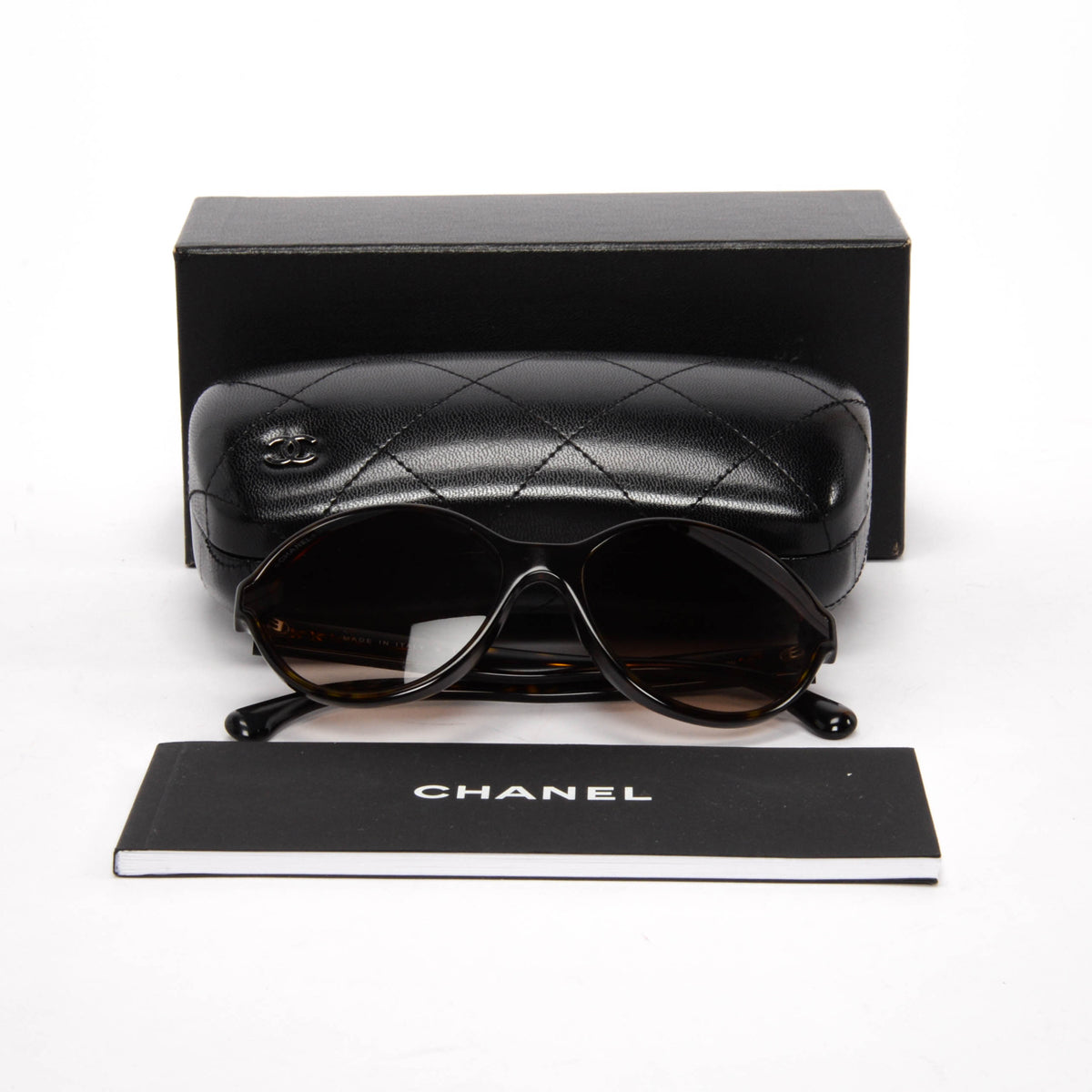 Chanel Havana Round Sunglasses