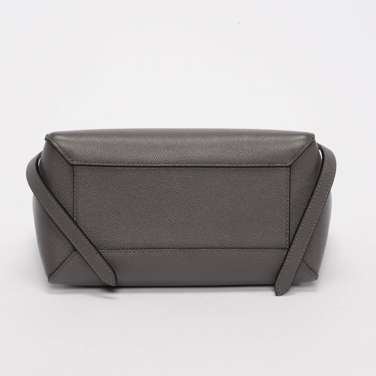 Celine Anthracite Grained Calfskin Micro Belt Bag