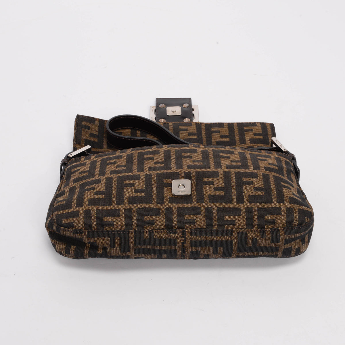 Fendi Tobacco Zucca Canvas Baguette Bag