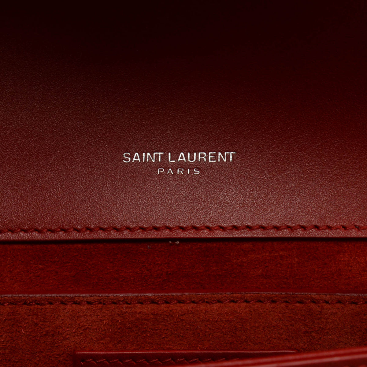 Saint Laurent Red Calfskin Medium Kate Tassel Bag