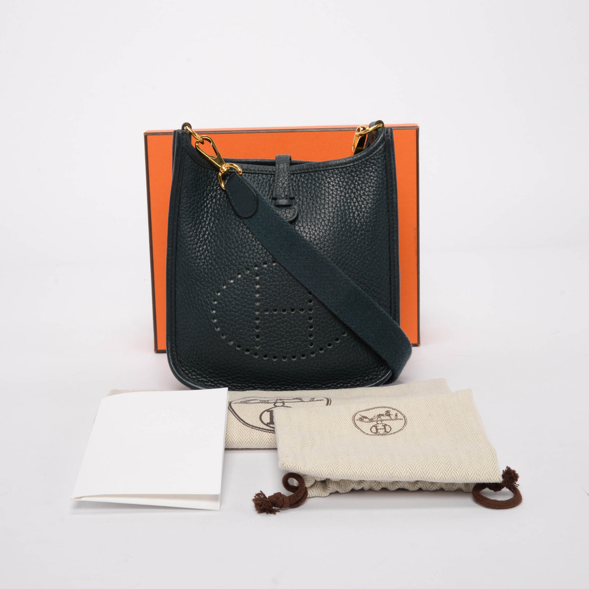 Hermes Vert Cypress Clemence Evelyne 16 TPM