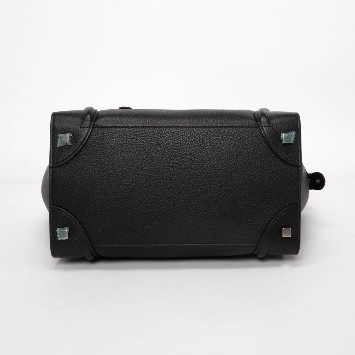Celine Black Grained Calfskin Mini Luggage Tote