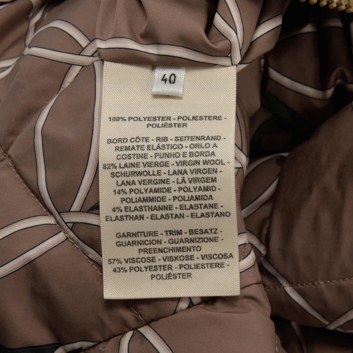Hermes Khaki La Promenade du Matin Reversible Puffer Vest FR 40