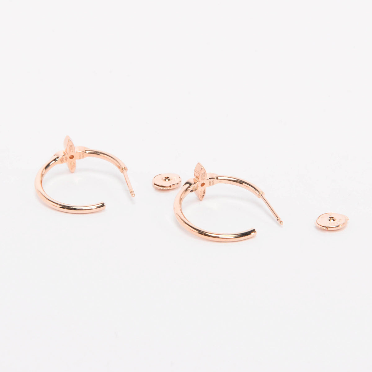 Louis Vuitton Pink Gold & Diamond Idylle Blossom Small Hoop Earrings