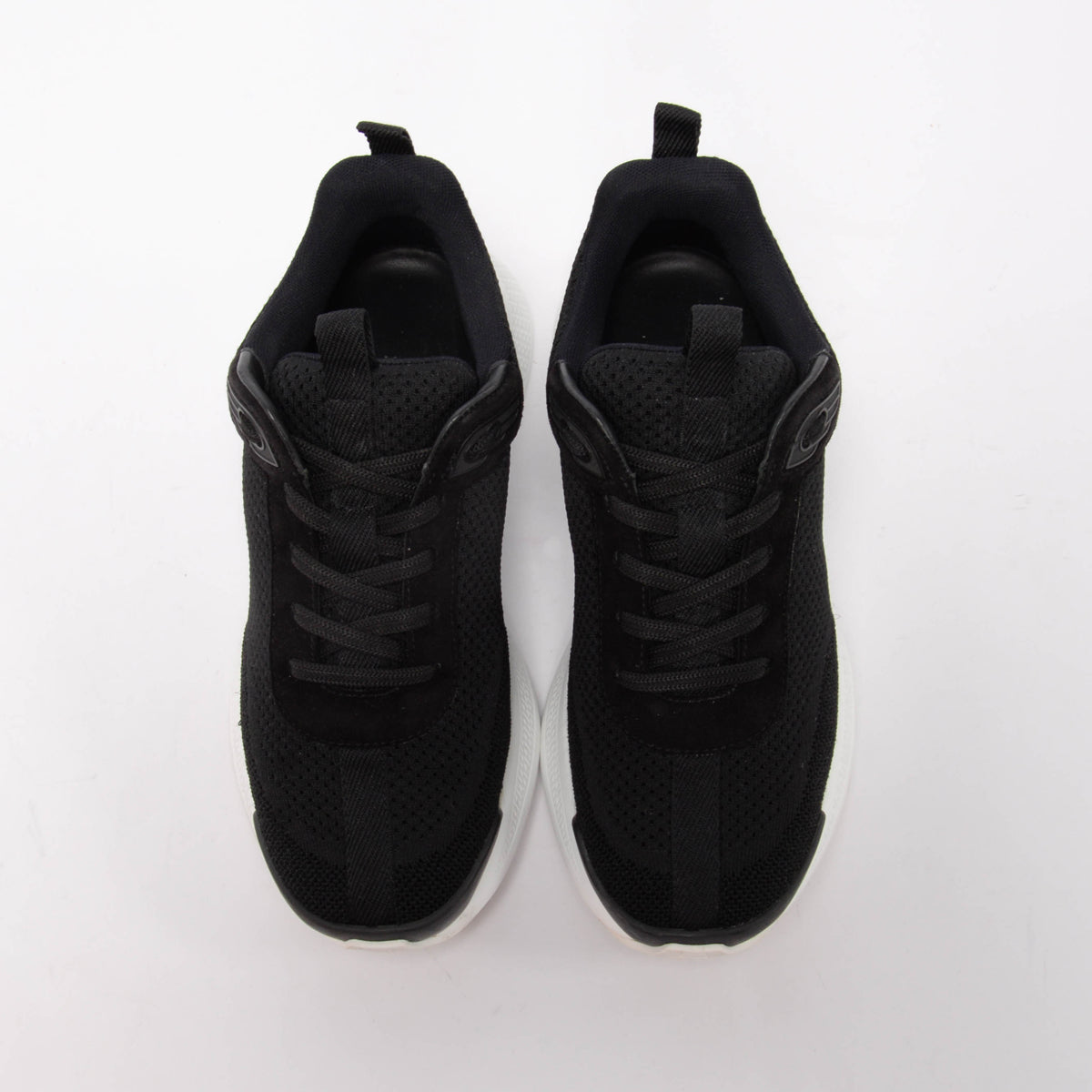 Hermes Black Technical Knit Heros Sneakers 37