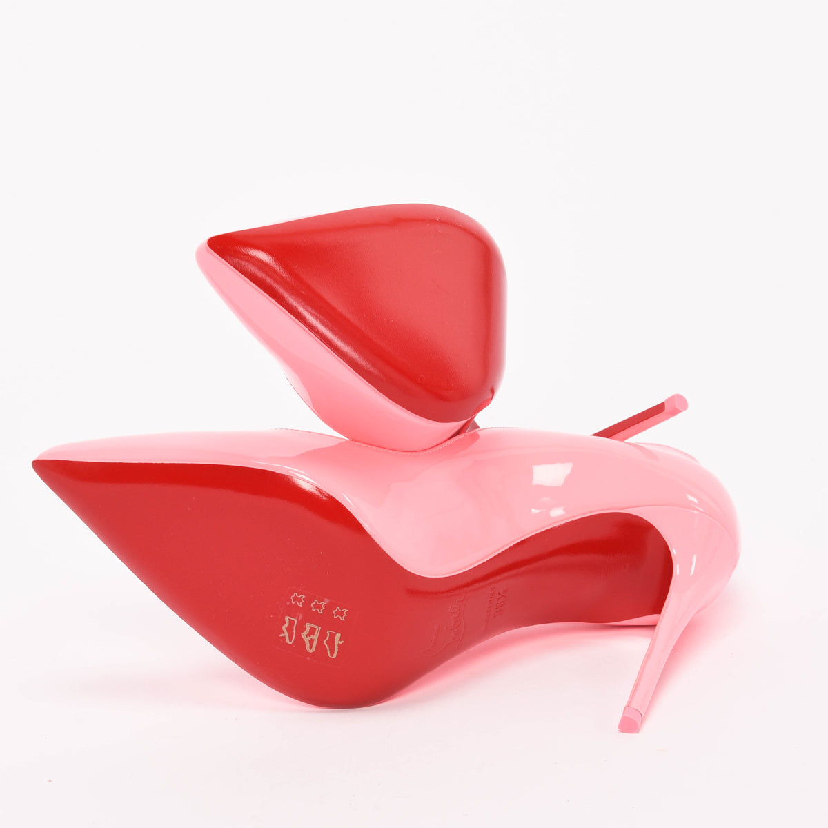 Christian Louboutin Bubble Gum Patent Hot Chick Pumps 38.5