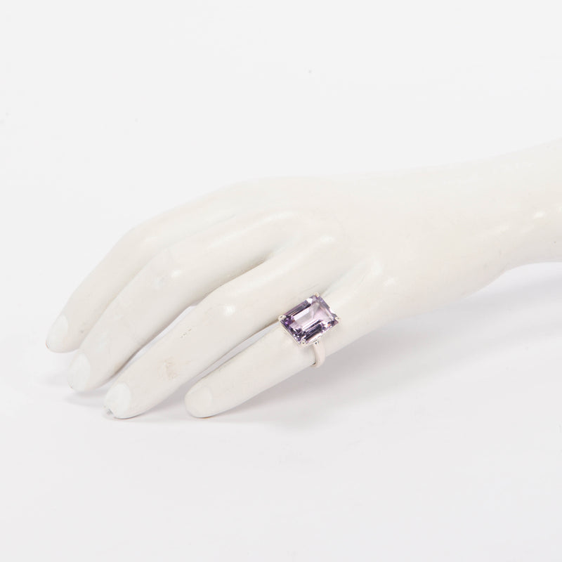 Tiffany & Co Amethyst Sterling Silver Tiffany Sparklers Ring - Blue Spinach
