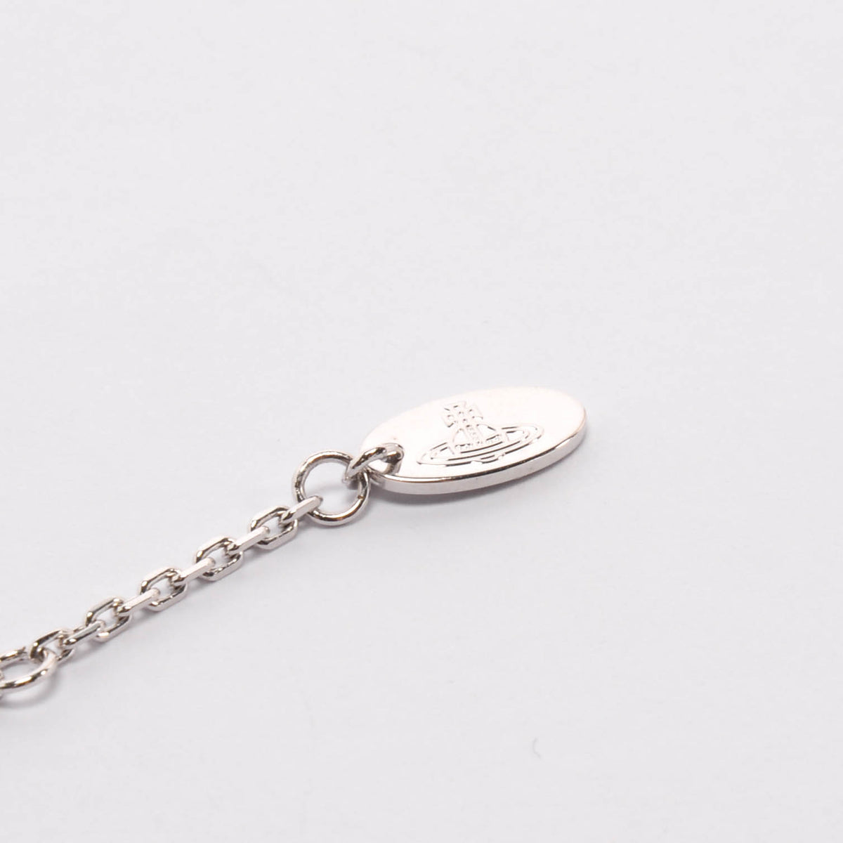 Vivienne Westwood Platinum Crystal Lucrece Pendant Necklace