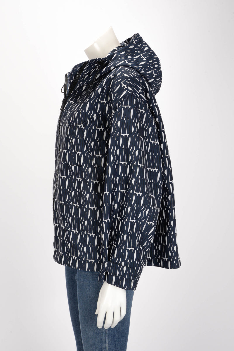 Dior Navy Technical Taffeta Miss Dior Allover Jacket XS