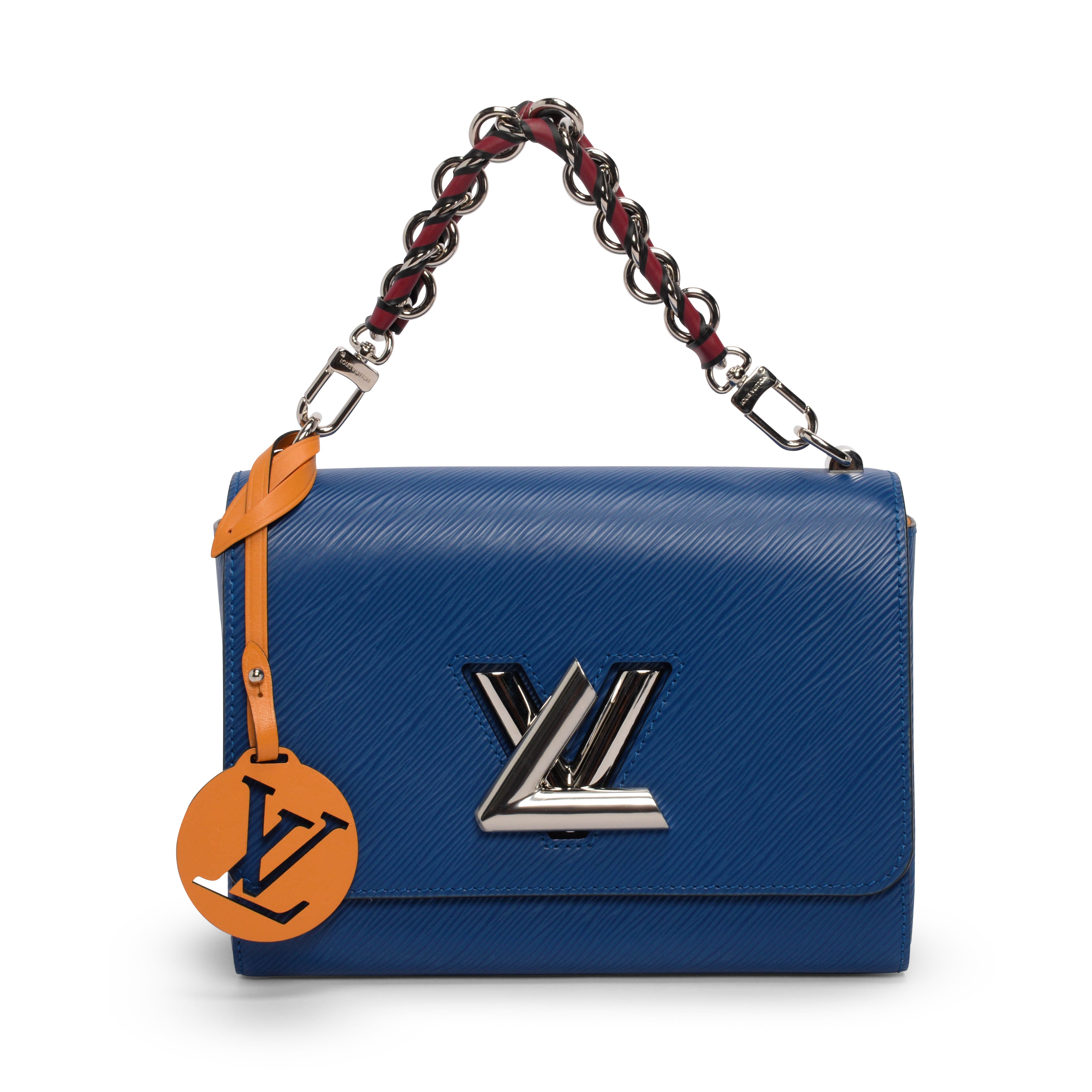 Louis Vuitton Blue Epi Braided Handle Twist MM
