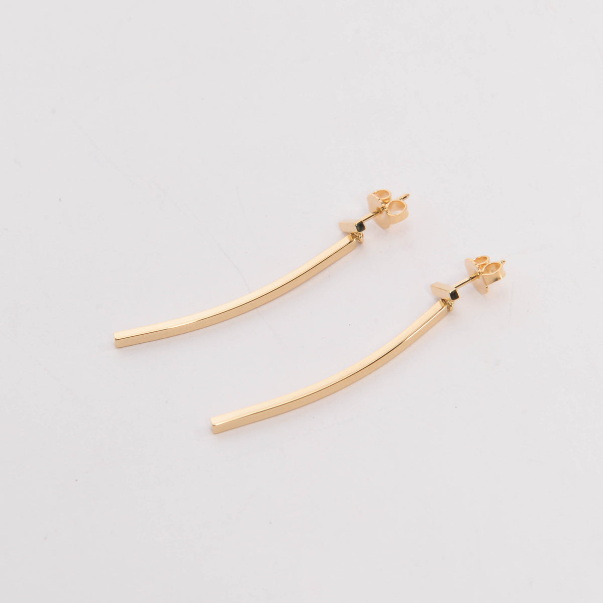 Tiffany & Co 18k Yellow Gold T Bar Earrings