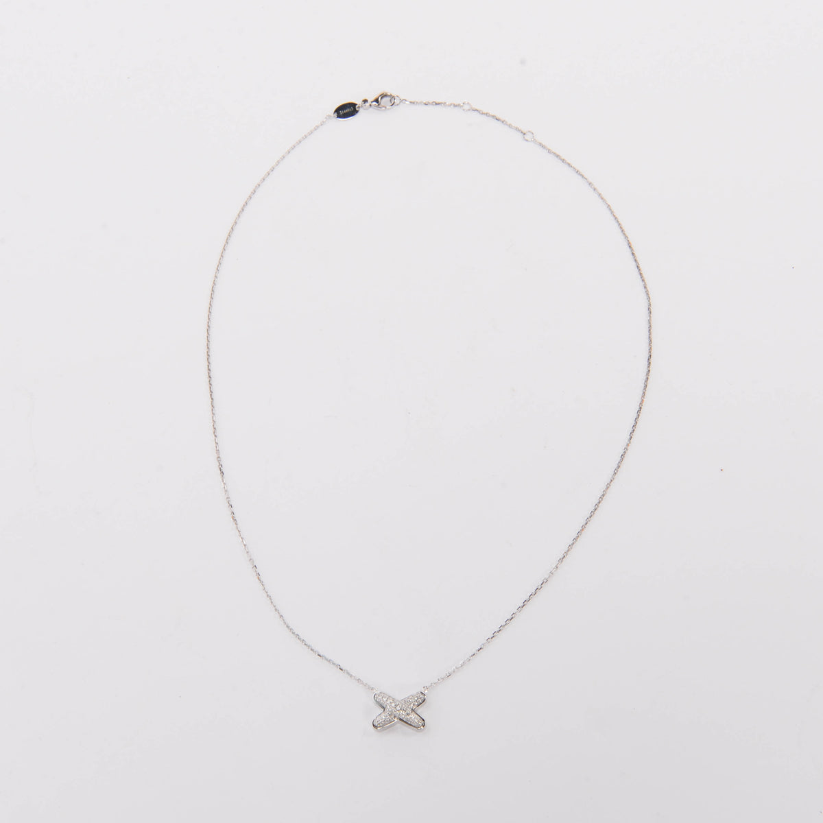 Chaumet White Gold & Diamonds Jeux De Liens Necklace