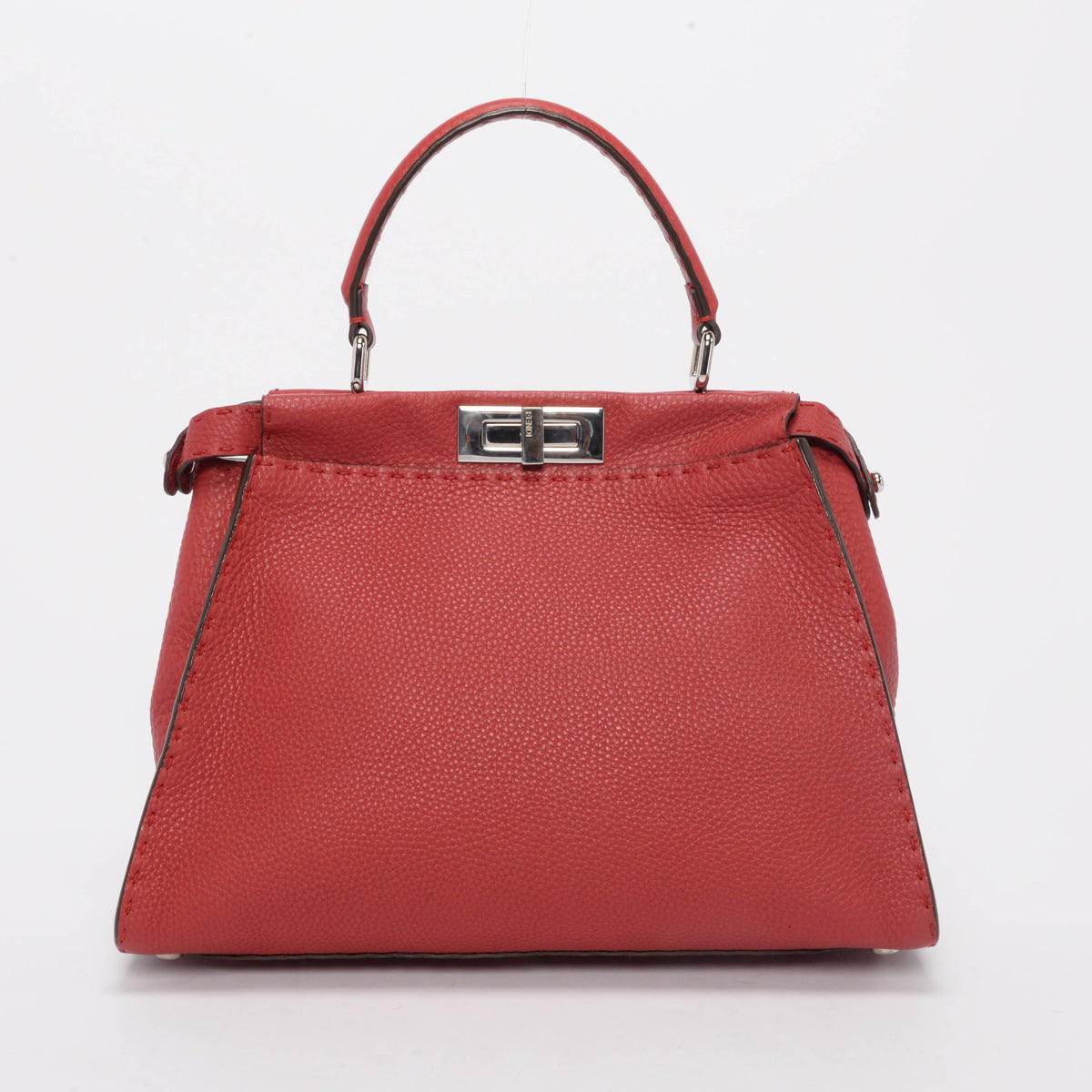 Fendi Raspberry Selleria Medium Peekaboo Bag